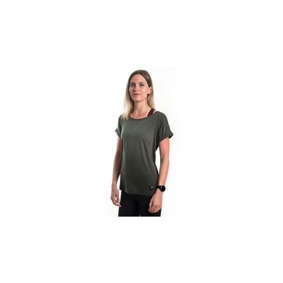 Dámské triko Sensor KR Merino Air Traveller olive green