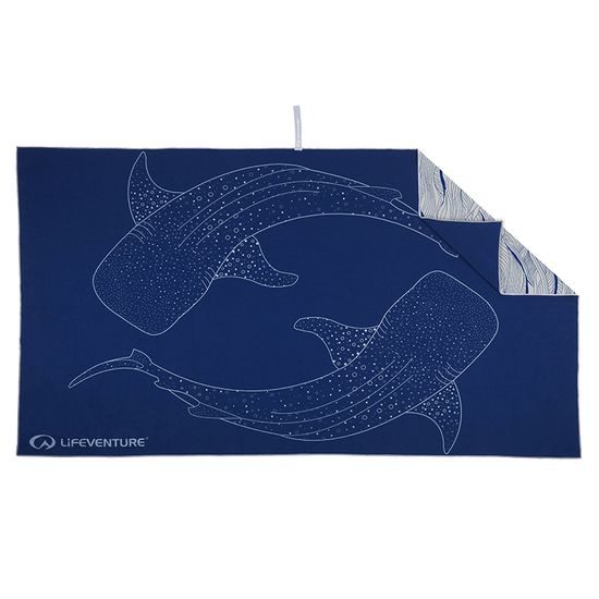 Rychleschnoucí ručník Lifeventure Recycled SoftFibre Trek whale