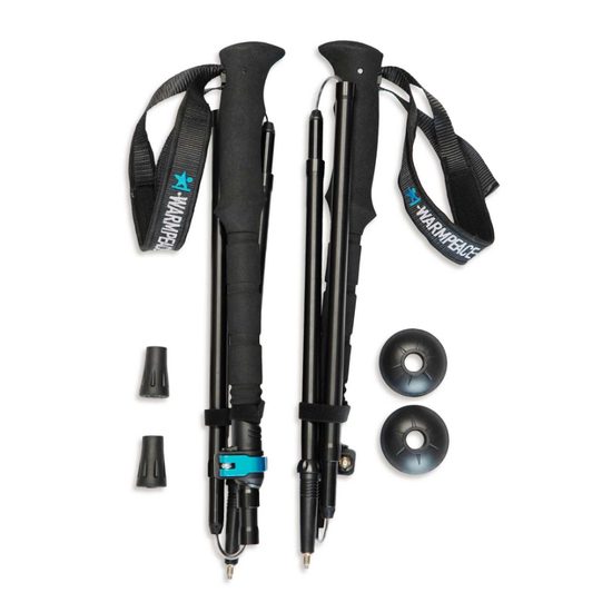 Skládací hole Warmpeace Ridgewalk black-blue