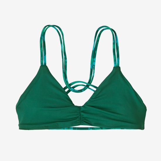 Dámské dvoudílné plavky - horní díl díl Patagonia Reversible Seaglass Bay Top CWGN