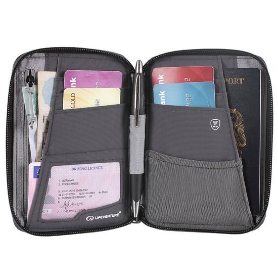 Peněženka RFiD Mini Travel Wallet Recycled - plum