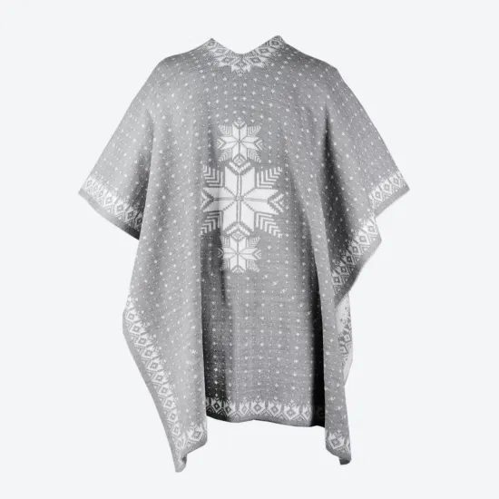 Pletený pléd Kama Merino 5042 světle šedá