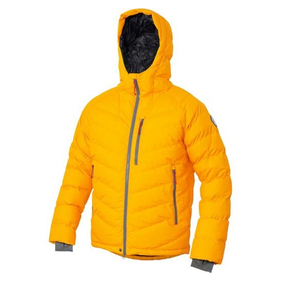Péřová bunda Warmpeace Hillpeak Unisex yellow
