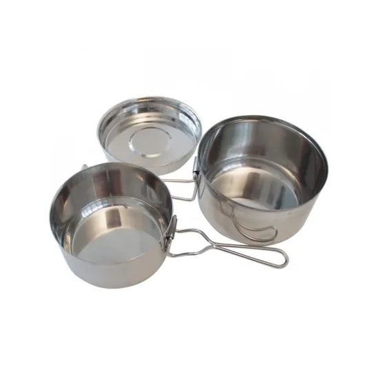 Ešus Yate třídílný nerezový