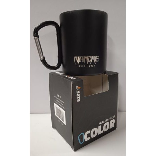 Termohrnek Namche by Yate s karabinkou 0,3l černý