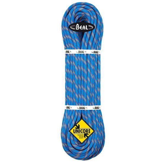 Lano Beal Booster Unicore 9,7 mm 80 m Dry Cover modrá