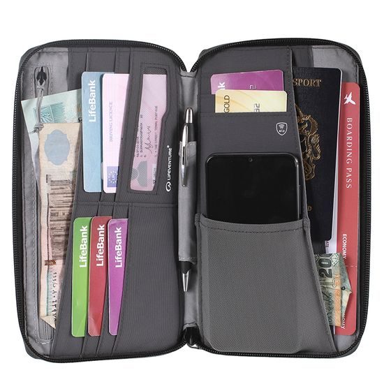 Peněženka RFiD Travel Wallet Recycled grey