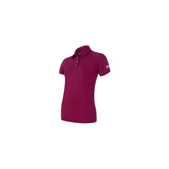 Dámské triko Sensor KR Merino Active Polo lilla