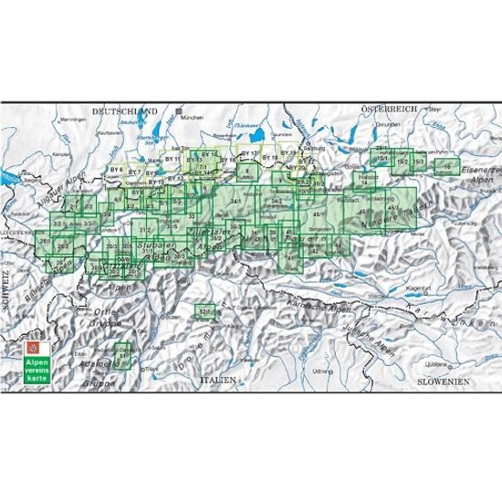 Mapa OEAV č. 3/3 Lechtaler Alpen Parseierspitze