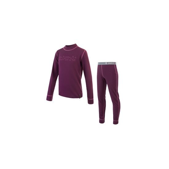 Dětský set Sensor Double Face triko DR + kalhoty DN Bears fialová