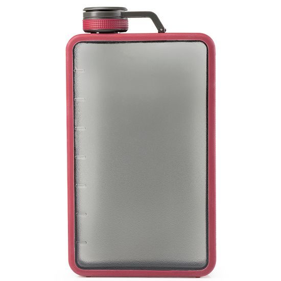 Láhev GSI placatka / likérka Boulder Flask 473ml haute red