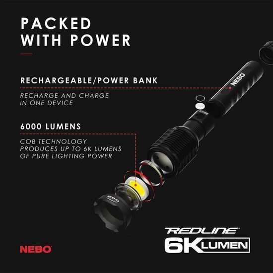 Svítilna Nebo Redline 6000
