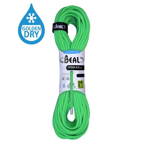 Lano Beal Opera Unicore 8,5 mm 60 m Dry Cover green