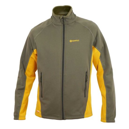 Pánská mikina Warmpeace Phelps olive night/gold