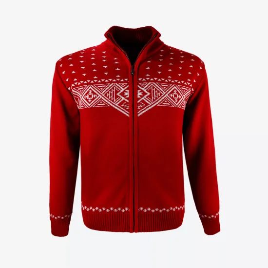 Svetr Kama Merino 4065 červená