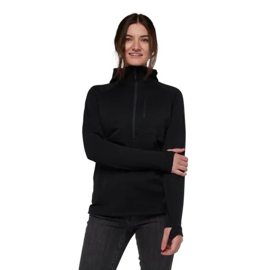 Dámská mikina Black Diamond Coefficient QZ Hoody black
