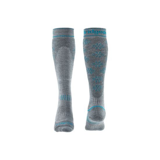 Dámské podkolenky Bridgedale Ski Midweight+ stone grey 040