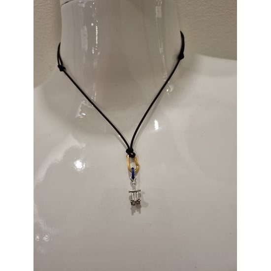 Přívěsek Sampaoli Friend BR-GO-RH blue enameld black sling