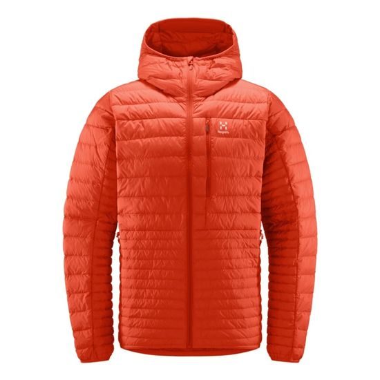 Bunda Haglofs Micro Nordic down Hood červená