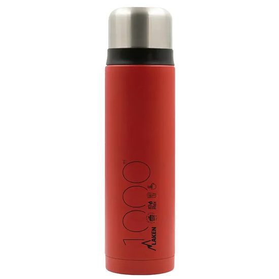 Termoska Laken ocel 1000 ml červená