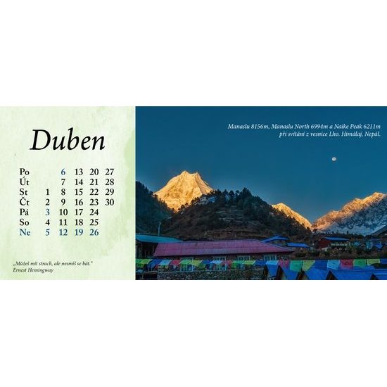 Kalendář 2026 stolní měsíční RT