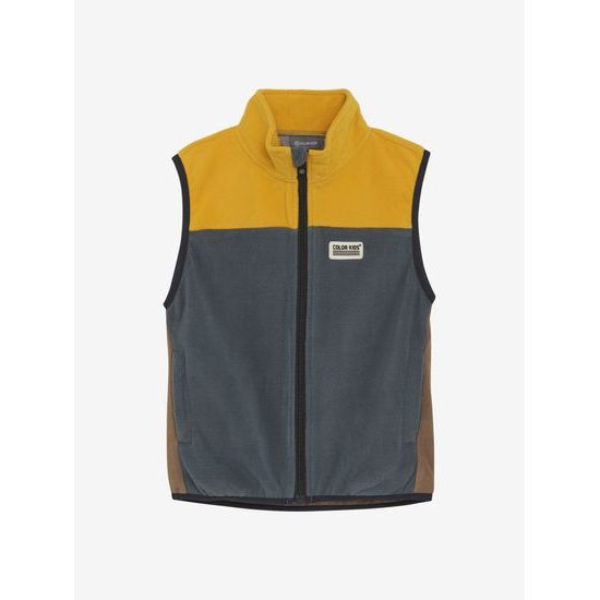 Dětská vesta Color Kids Fleece Colorblock stormy weather