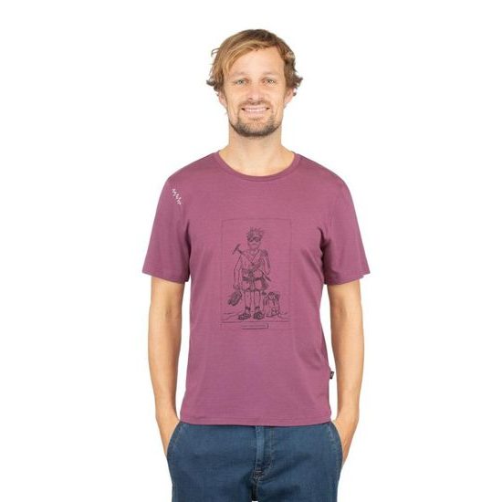 Triko Chillaz Homo Mons Ascendere dark bordeaux