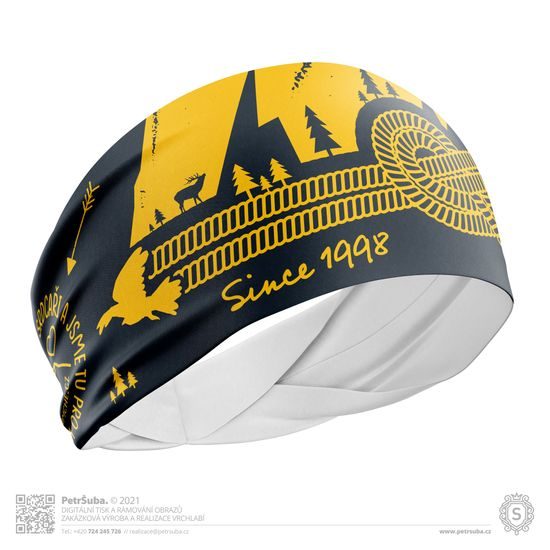 Čelenka Namche Climbing černá se žlutou