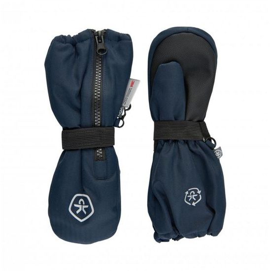 Dětské palcové rukavice Color Kids Mittens Long W. Zipper total eclipse