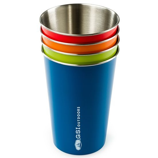 Set hrnků GSI Glacier Stainless Pint Set 500ml multi color