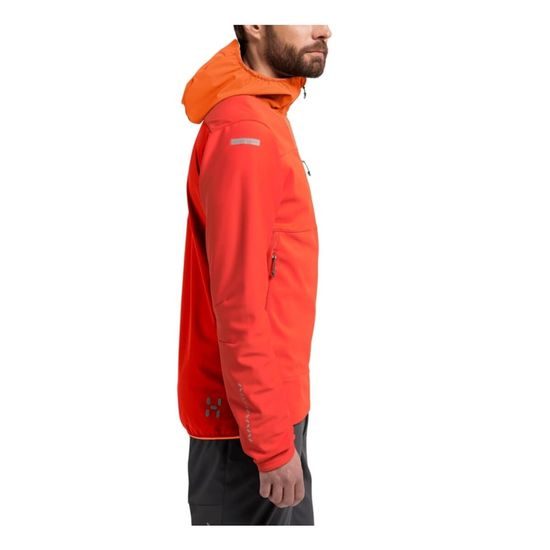 Mikina Haglofs L.I.M Hybrid softshell červená