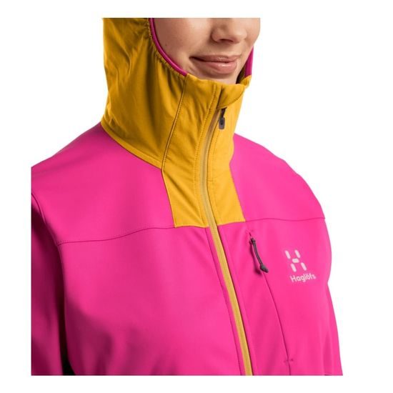 Dámská softshelová bunda Haglofs L.I.M Hybrid růžová