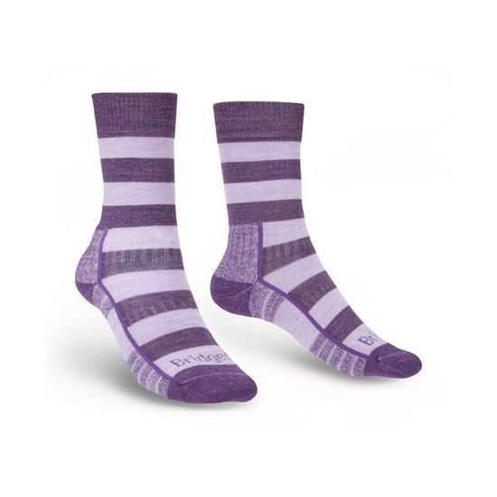 Dámské ponožky Bridgedale Hike LW MP Boot Pattern lilac/purple