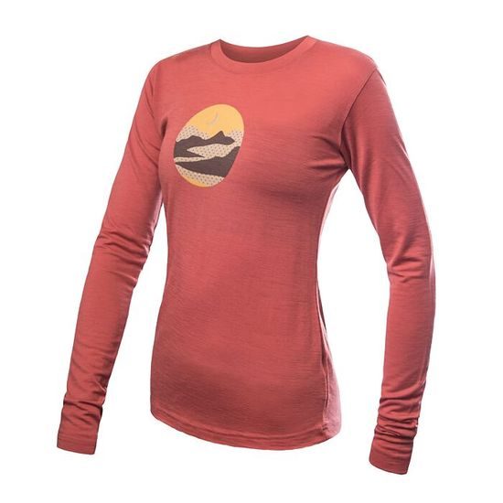 Dámské triko Sensor DR Merino Active Triglav terracotta