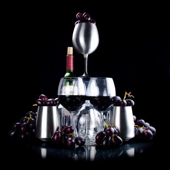 Sklenice na víno GSI Glacier Stainless Nesting Red Wine Glass