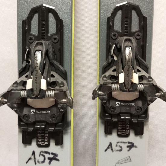 Bazar Skialpové lyže Blizzard Zero G 157 cm, vč. pásů a vázání marker alpinist