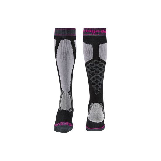 Dámské podkolenky Bridgedale Ski Easy On Merino black/light grey 035