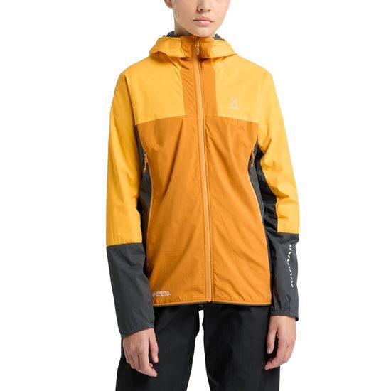 Dámská softshellová bunda Haglofs L.I.M Alpha Hood žlutá