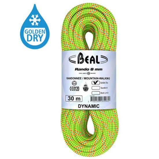 Lano Beal Rando 8 mm 48 m Golden Dry yellow