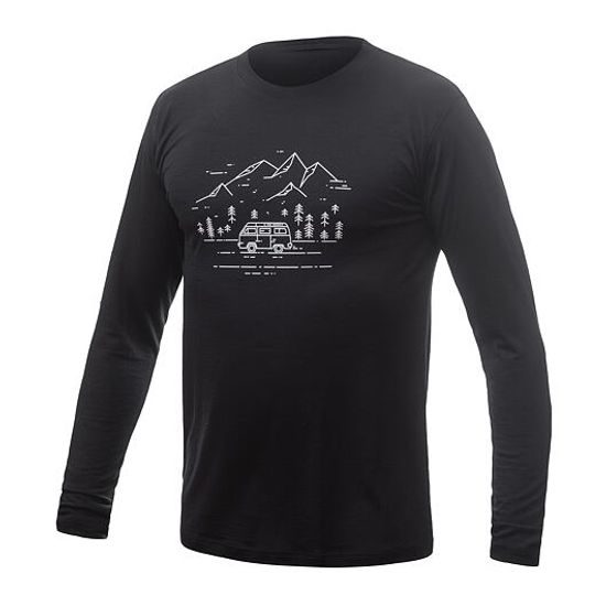 Pánské triko Sensor DR Merino Active PT Van Life černá