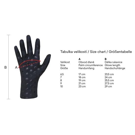 Rukavice Kama RW13 Windstopper Stretch černé