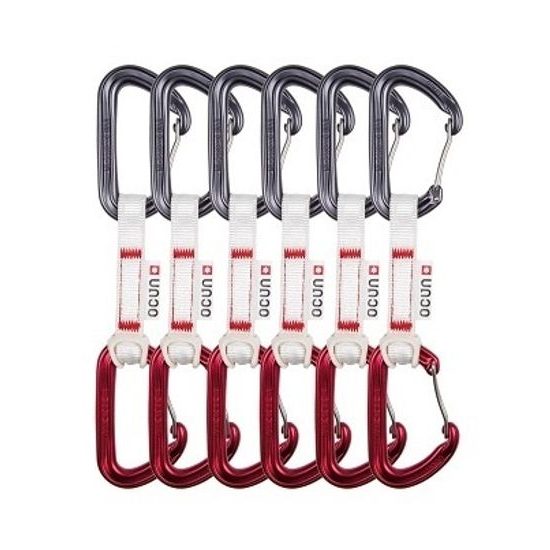 Set expresek Ocún Hawk QD Wire BIO-DYN-RING 15mm 10cm 6-pack red