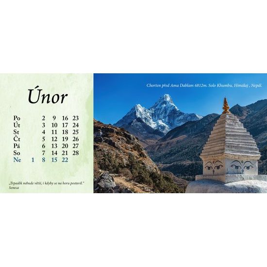Kalendář 2026 stolní měsíční RT