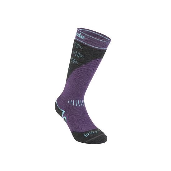 Dámské podkolenky Bridgedale Ski Midweight+ dark/purple 141