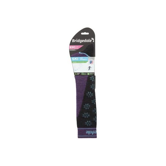 Dámské podkolenky Bridgedale Ski Midweight+ dark-purple 141