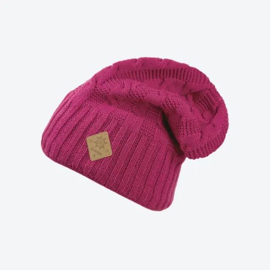 Čepice Kama Merino pletená A107 růžová