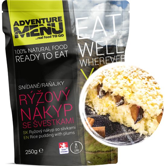 AdventureMenu Rýžový nákyp se švestkami 250g