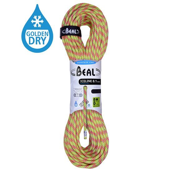Lano Beal Ice Line Unicore 8,1 mm 70m Golden Dry anýz