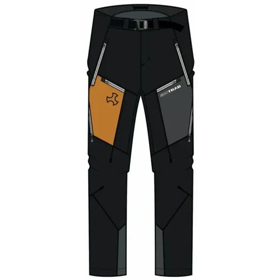 Kalhoty Ski Trab Stelvio 24 black/yellow