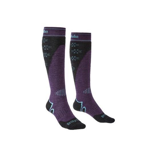 Dámské podkolenky Bridgedale Ski Midweight+ dark/purple 141